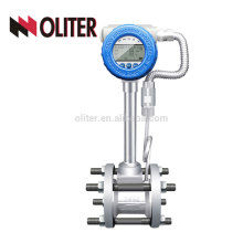 Fabricante de LUGB 4-20mA flujómetro de vórtice de vapor de gas líquido de aceite inteligente con compensación de temperatura y presión